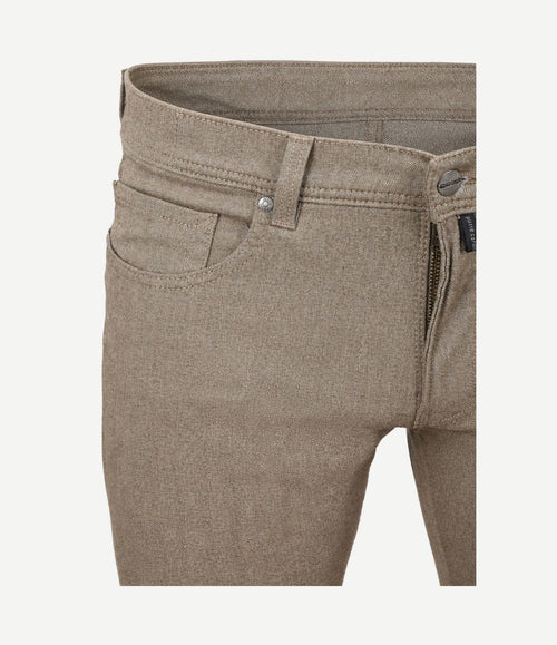 Broek Lyon tapered beige