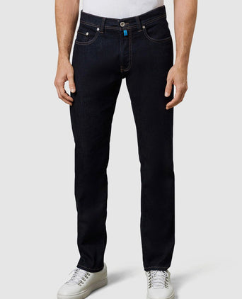 Jeans Lyon tapered donkerblauw