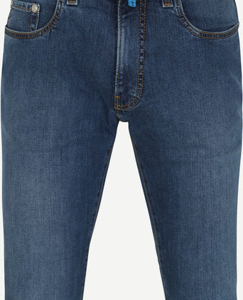 Jeans Lyon tapered future flex blauw stonewash