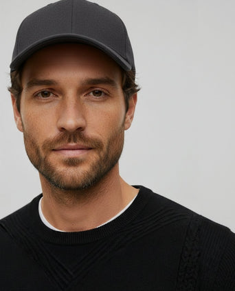 Suitable cap wool blend antraciet