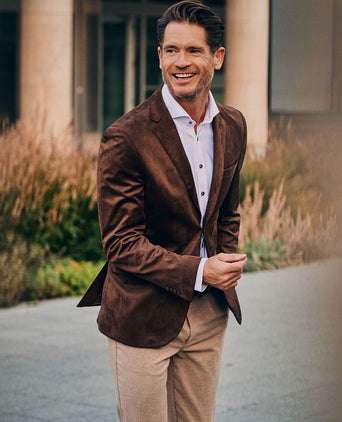 Suitable blazer pasetta cognac | Slim-fit