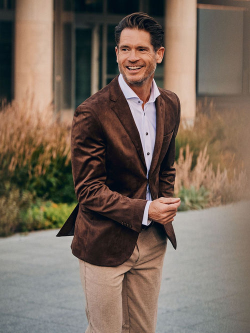 Suitable blazer pasetta cognac | Slim-fit
