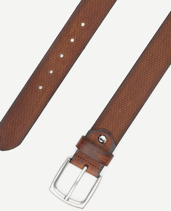 Riem leer cognac bruin