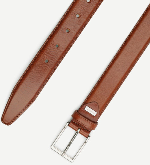 Leren riem cognac