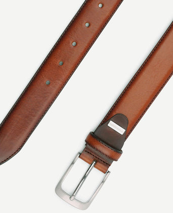 Leren riem polish cognac