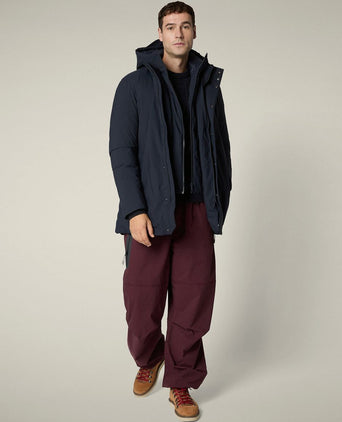 Jas sesle hood donkerblauw