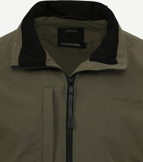 Didriksons irvin jas donkergroen | Regular-fit