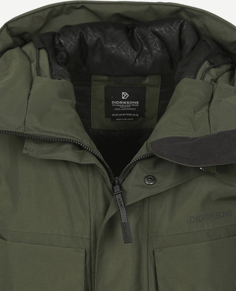 Didriksons parka drew olijfgroen | Regular-fit