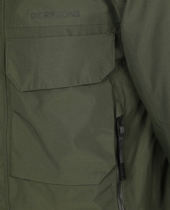 Parka drew olijfgroen