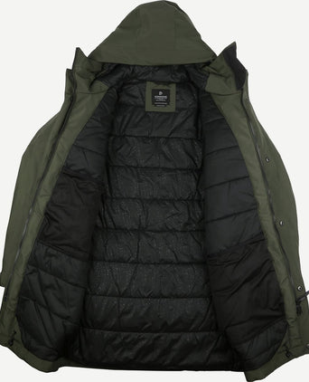 Didriksons parka drew olijfgroen | Regular-fit