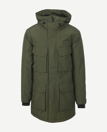 Didriksons parka drew olijfgroen | Regular-fit