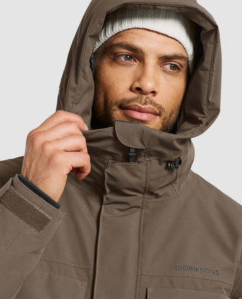 Didriksons parka drew taupe | Regular-fit
