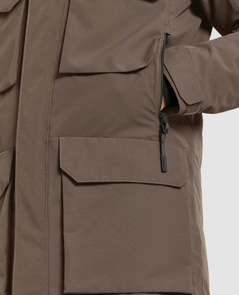 Didriksons parka drew taupe | Regular-fit