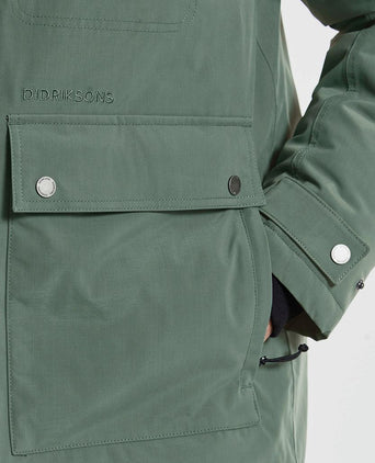 Didriksons parka hilding donkergroen | Regular-fit