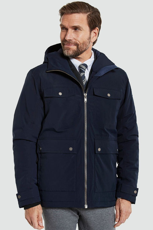 Didriksons parka hilding donkerblauw | Regular-fit