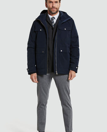 Didriksons parka hilding donkerblauw | Regular-fit