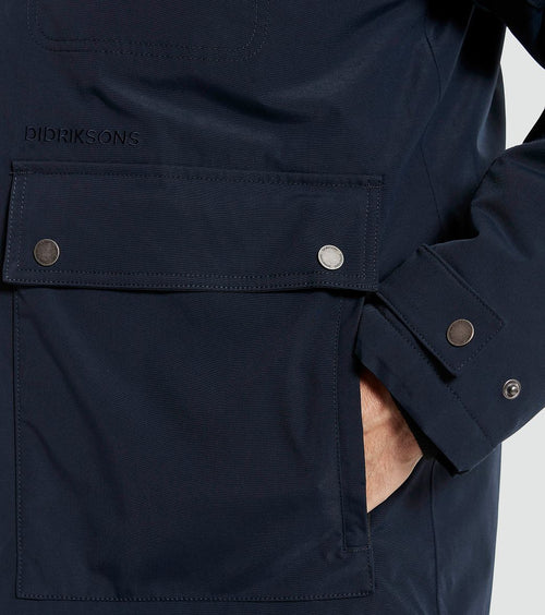 Didriksons parka hilding donkerblauw | Regular-fit
