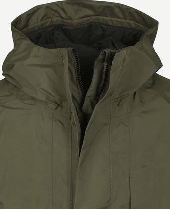 Didriksons parka kenny donkergroen | Regular-fit