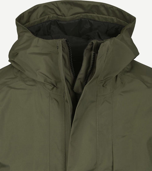 Didriksons parka kenny donkergroen | Regular-fit