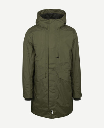 Didriksons parka kenny donkergroen | Regular-fit
