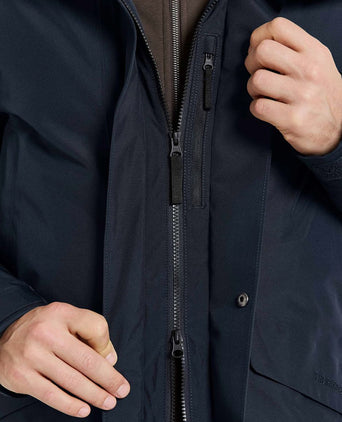 Didriksons parka kenny donkerblauw | Regular-fit