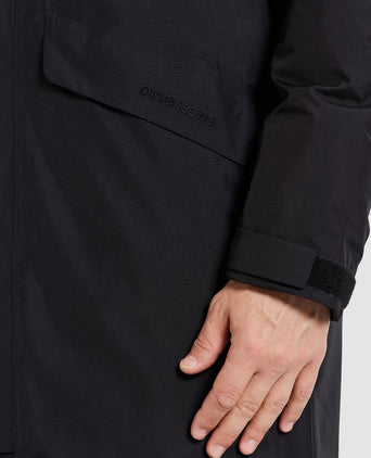 Didriksons parka kenny zwart | Regular-fit