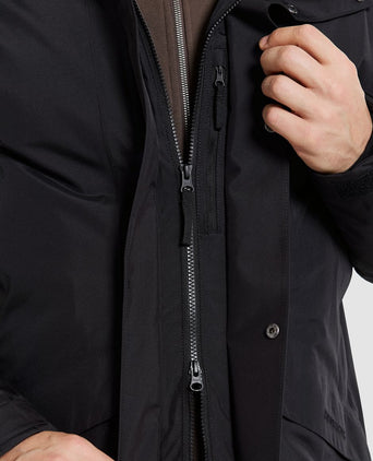 Didriksons parka kenny zwart | Regular-fit
