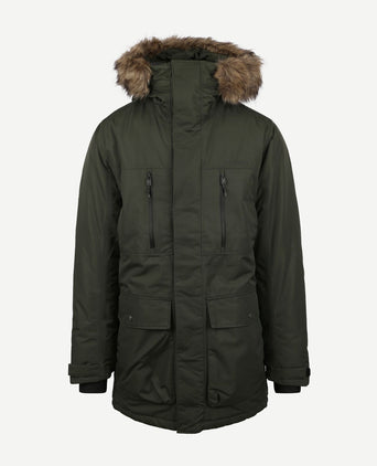 Didriksons parka marco donkergroen | Regular-fit