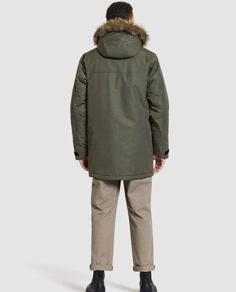 Didriksons parka marco donkergroen | Regular-fit
