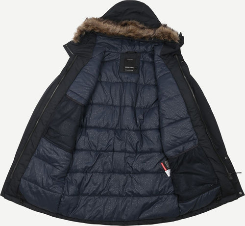 Didriksons parka marco donkerblauw | Regular-fit