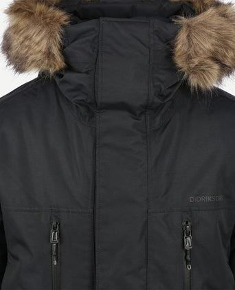 Didriksons parka marco donkerblauw | Regular-fit