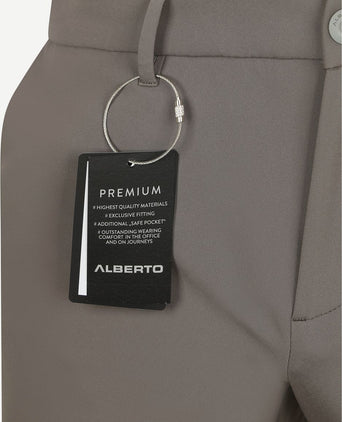 Alberto move performance chino grijs | Slim-fit