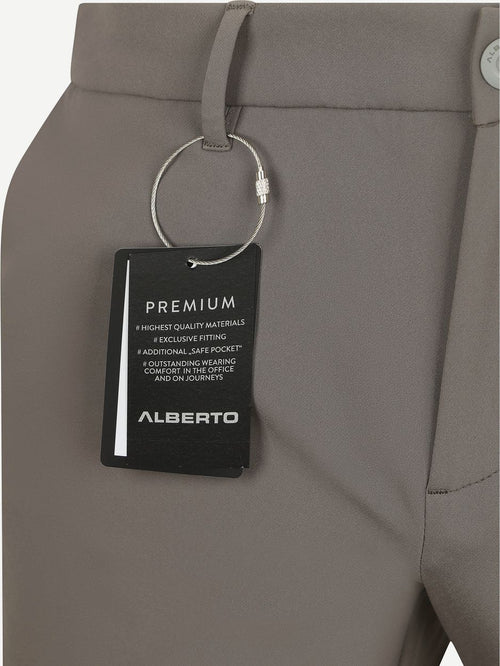 Alberto move performance chino grijs | Slim-fit