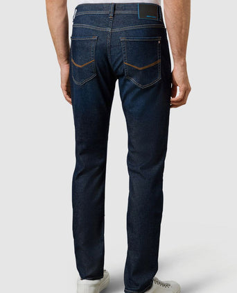 Jeans Lyon tapered future flex donkerblauw