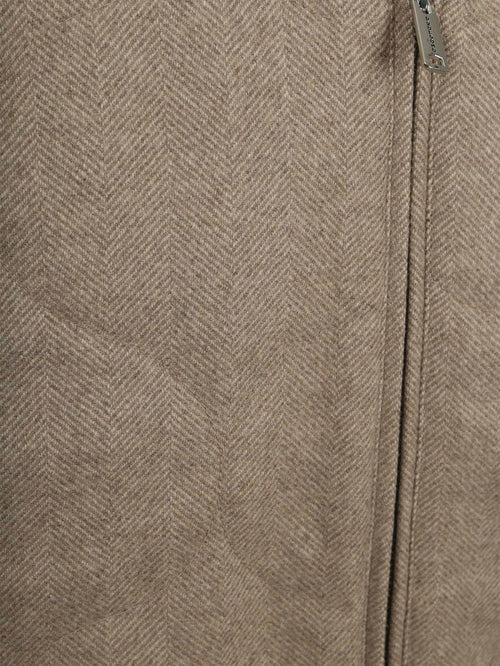 Herringbone bodywarmer sand