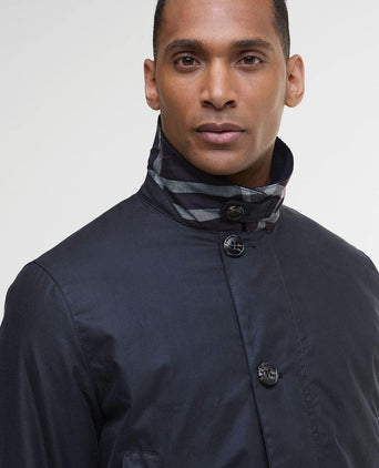 Barbour waxjas mac donkerblauw | Regular-fit