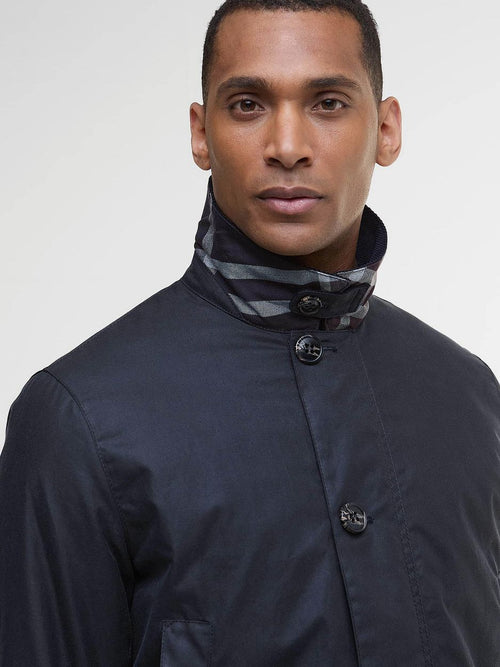 Barbour waxjas mac donkerblauw | Regular-fit