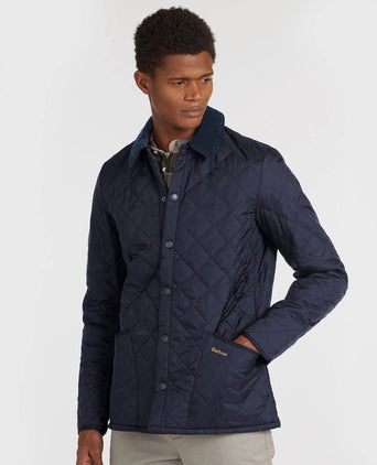 Heritage Liddesdale quilted jas donkerblauw