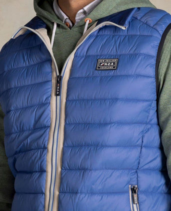 Bodywarmer puffer blauw