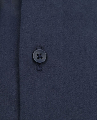 Suitable satin overhemd marine | Slim-fit