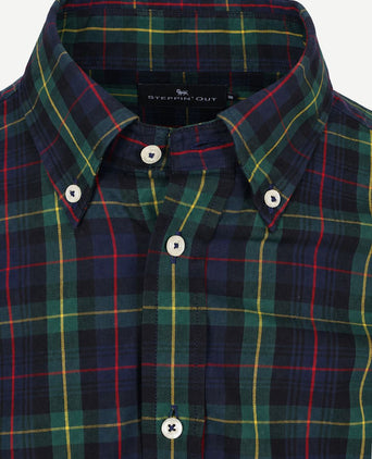 Overhemd tartan ruit multicolour