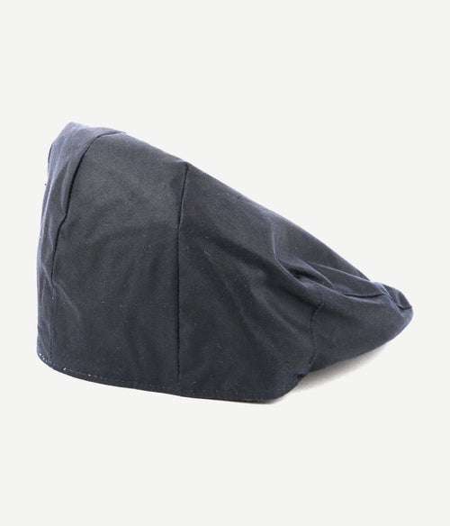 Barbour wax flat cap donkerblauw