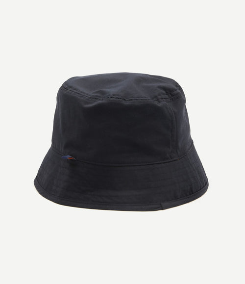 Reversible bucket hat donkerblauw oranje