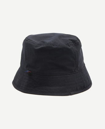 Reversible bucket hat donkerblauw oranje