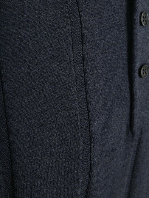 Wellburn knitted polo donkerblauw