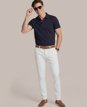 Polo piqué donkerblauw