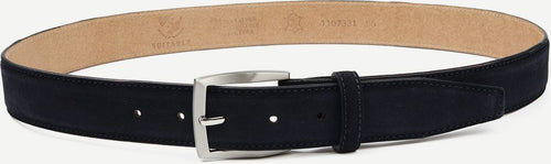 Riem suede donkerblauw
