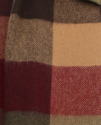 Barbour sjaal tattersall rood beige