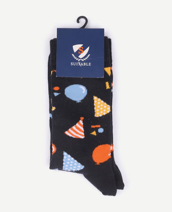 Suitable sokken happy birthday multicolour