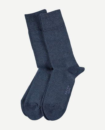 Happy sokken 2 paar donkerblauw melange